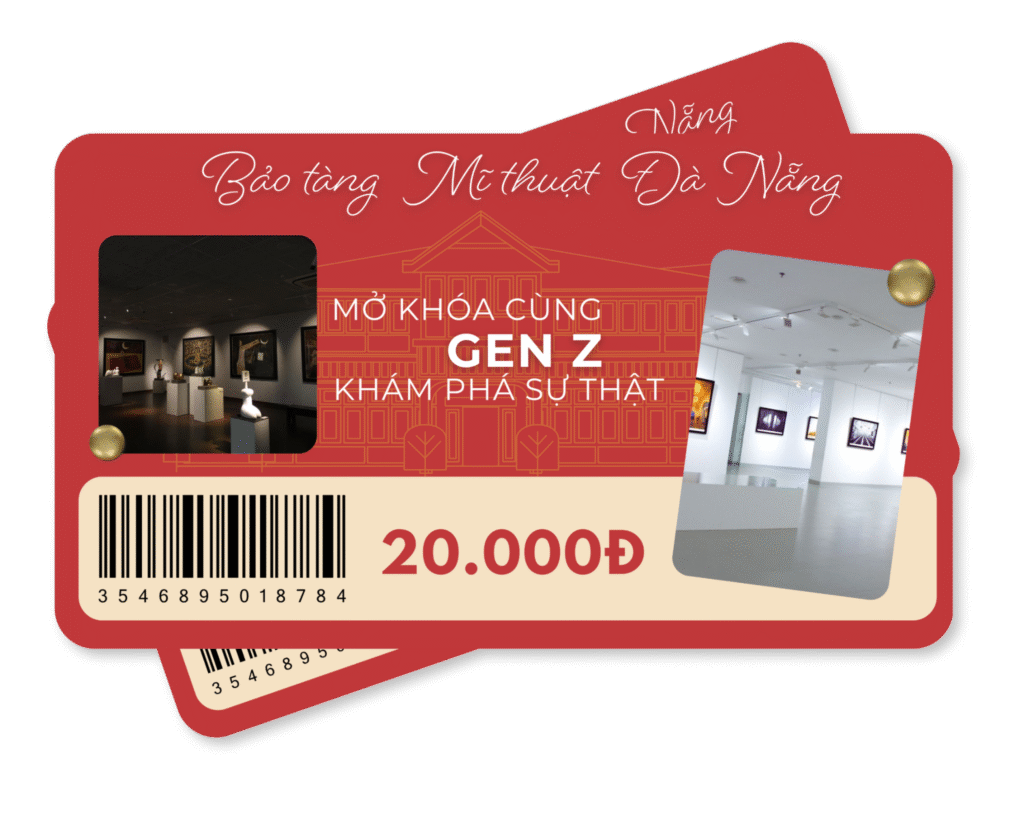 Icon giá vé 20k dành cho người tham dự chương trình mở khóa nghệ thuật cùng Gen Z.